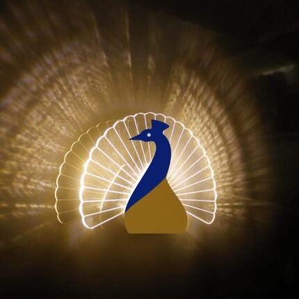 Lamp master acrylic Peacock Wall Light