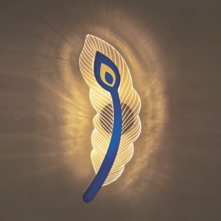 Peacock Feather Wall Light